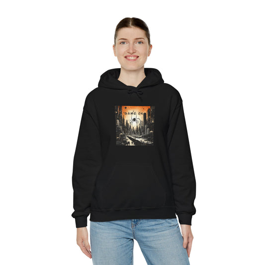 Game On Woman Hooded Sweatshirt Black