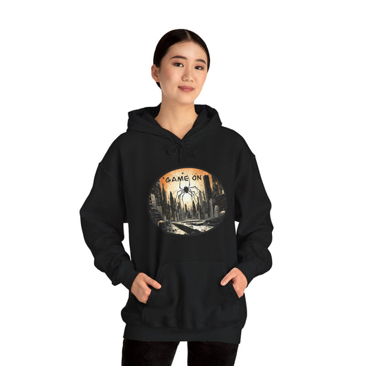 Game On Woman Hooded Sweatshirt Black