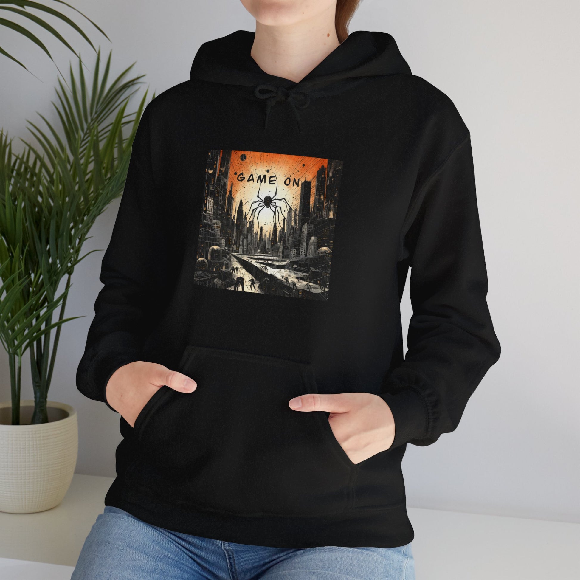 Game On Woman Hooded Sweatshirt Black Details