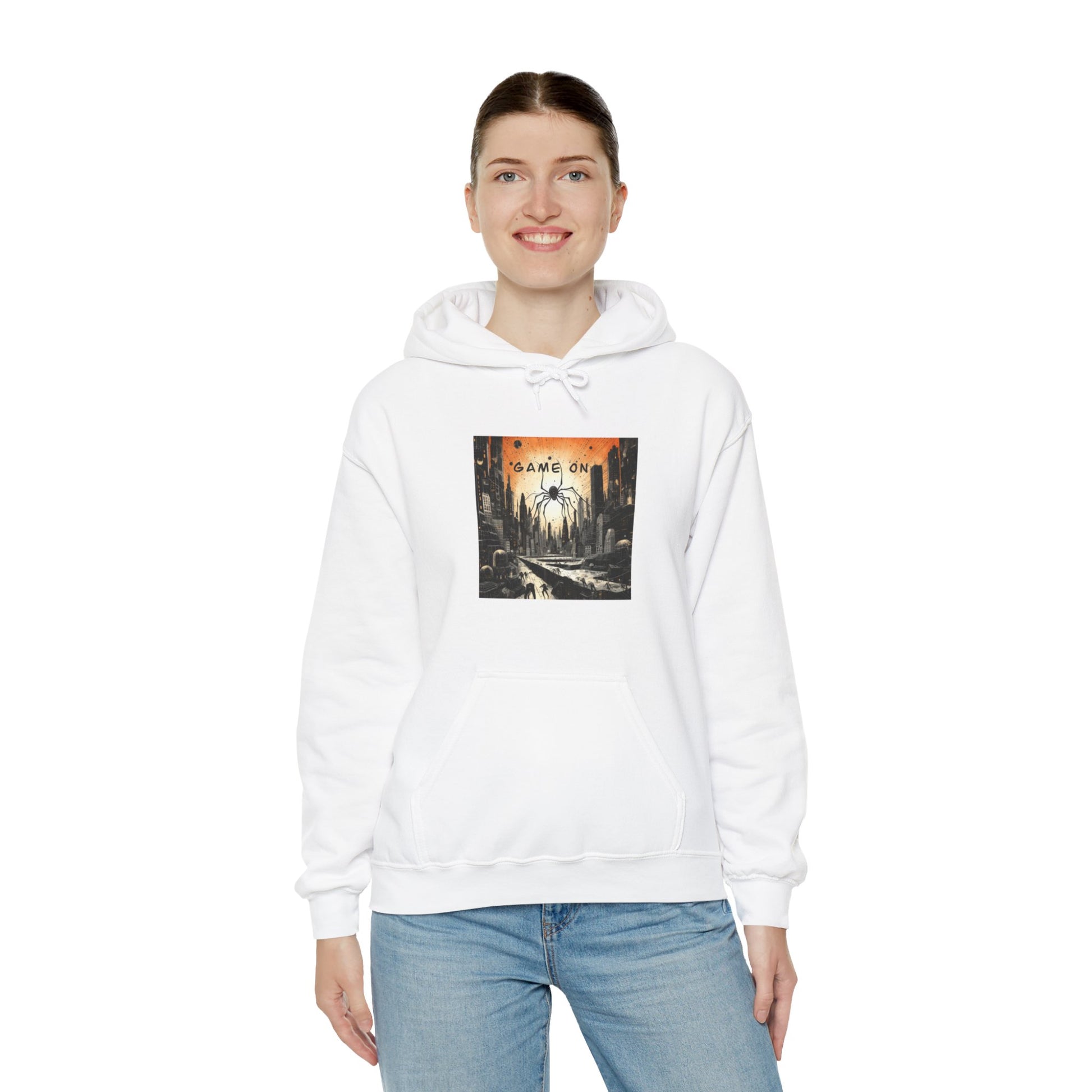 Game On Woman Hooded Sweatshirt White