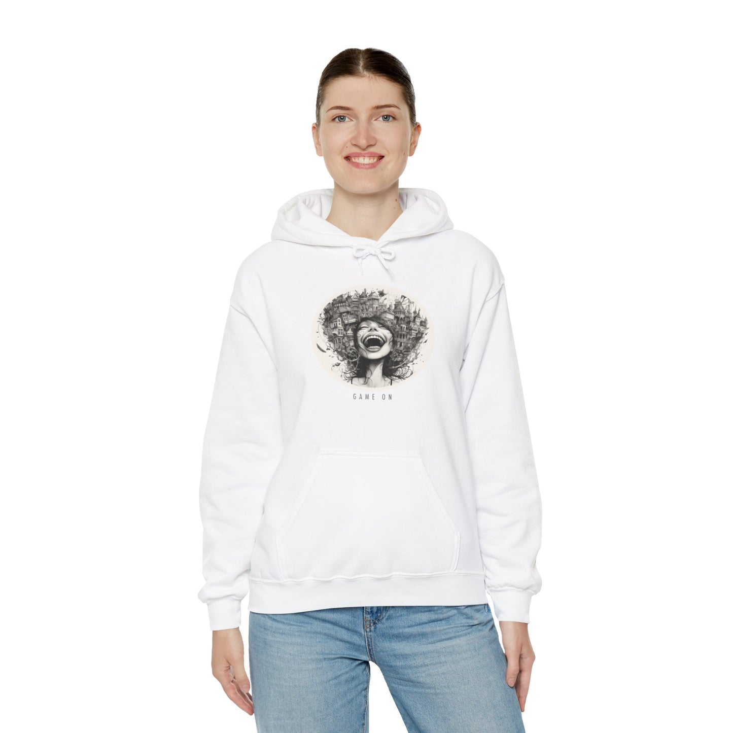 Gamers Woman Hooded Sweatshirt White