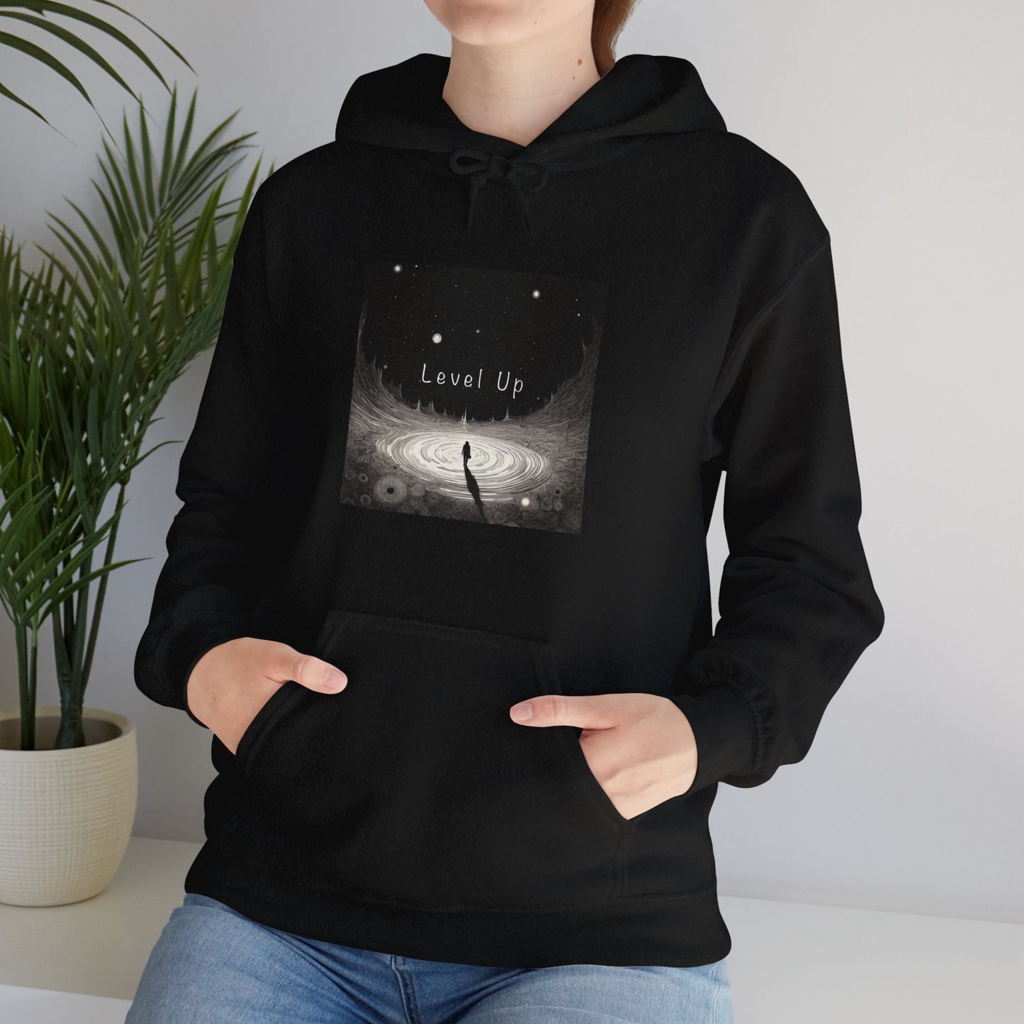 Level Up Woman Hooded Sweatshirt Black 2